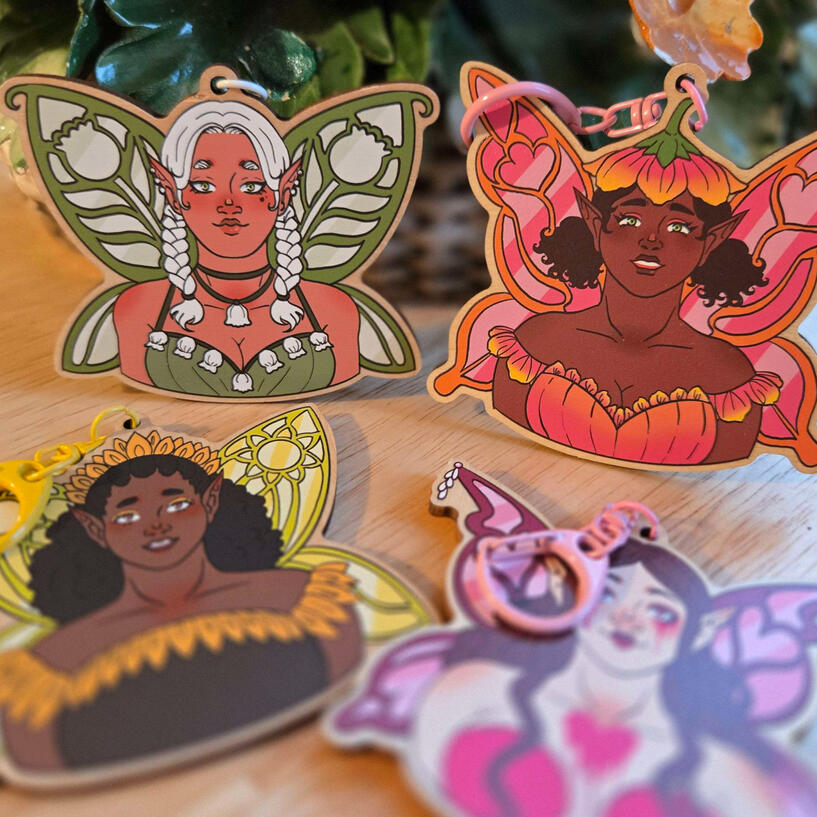 Fairy keychains by ViolaViolets Fairy keychains by ViolaViolets