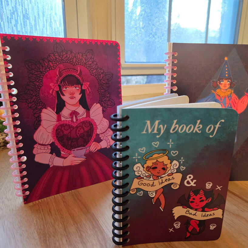 Whimsical notesbooks by ViolaViolets Whimsical notesbooks by ViolaViolets